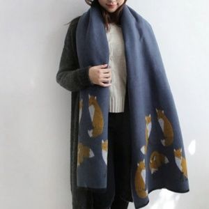 Fox Pattern Shawl/Scarf - New!